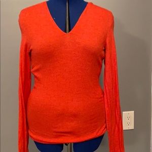 Orange long  sleeve sweater